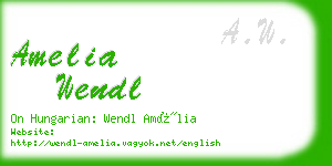 amelia wendl business card